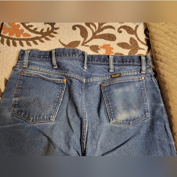 2‎ pairs Wrangler Cowboy Cut 13MWZ Jeans 33x34 Denim Classic Western blue jeans - Picture 13 of 15